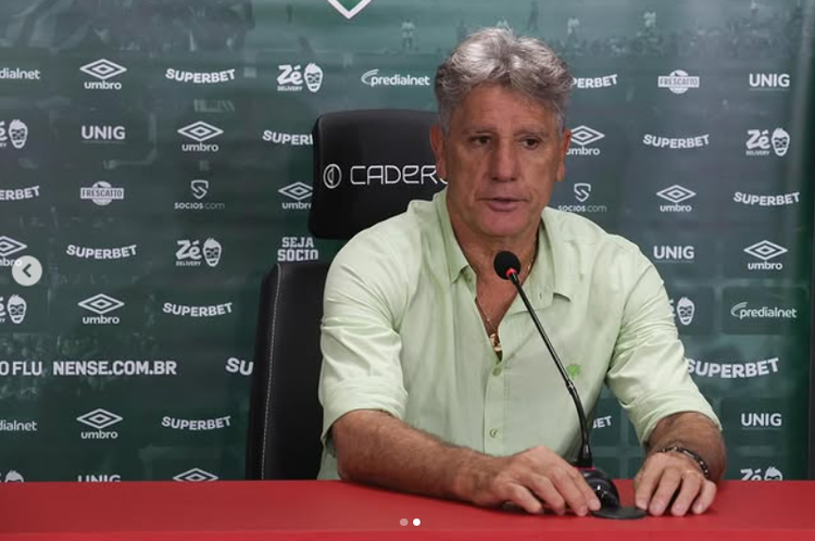 Renato Gaúcho deixa Fluminense após eliminação e diz que futebol está acabando devido às redes sociais.