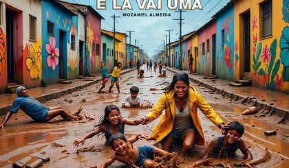 Rua do Escorrega e Lá Vai Um (Foto: Gerado por IA)