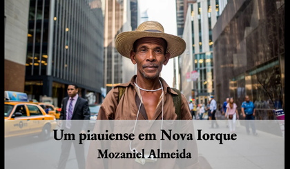 Um piauiense em Nova Iorque (Foto: Gerado por IA)
