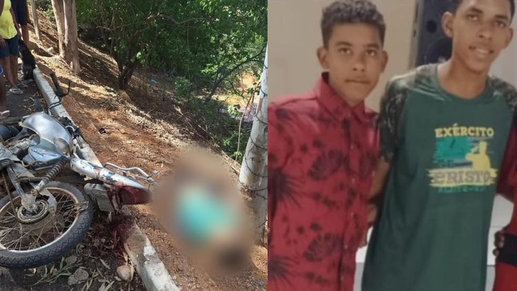 Adolescentes de 13 e 16 anos morrem em acidente de moto no Piauí.