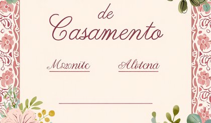 Convite de casamento (Foto: Gerado por IA)