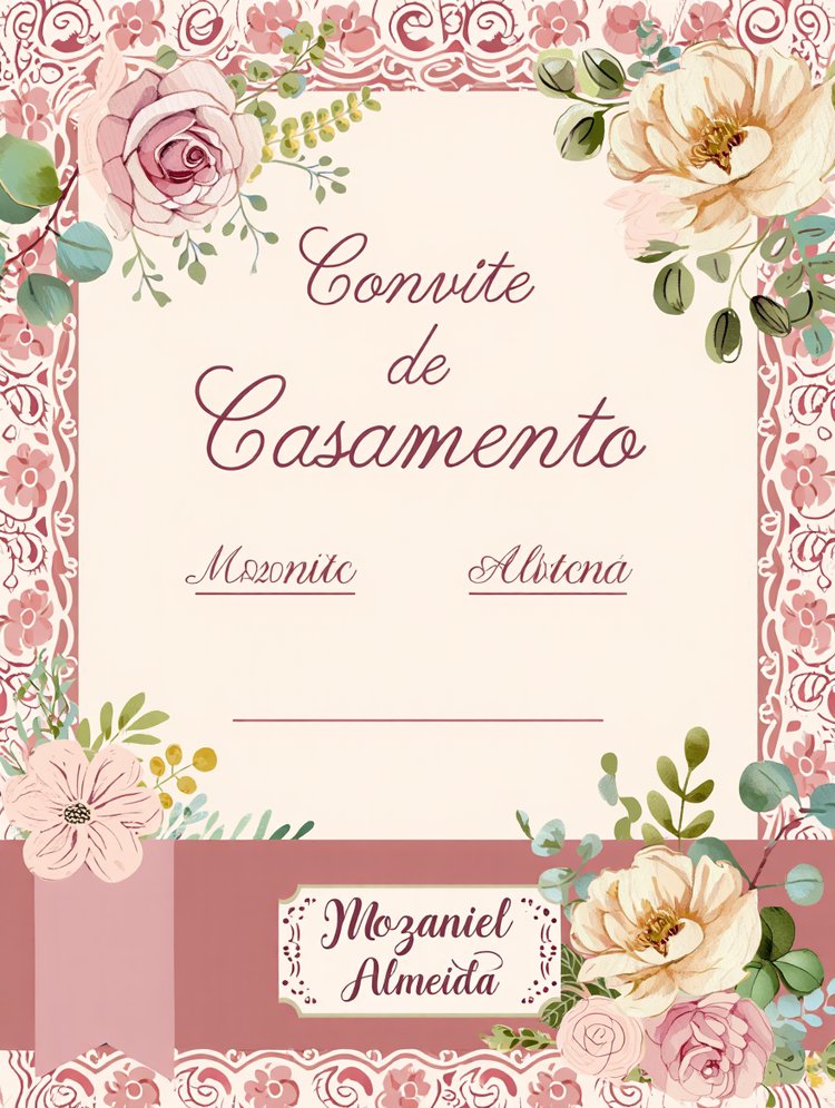 Convite de casamento