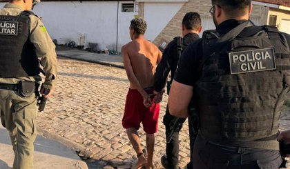 Homem que violou 18 vezes medidas judiciais no Piauí é preso. (Foto: Reprodução/SSP-PI) Homem que violou 18 vezes medidas judiciais no Piauí é preso. (Foto: Reprodução/SSP-PI)