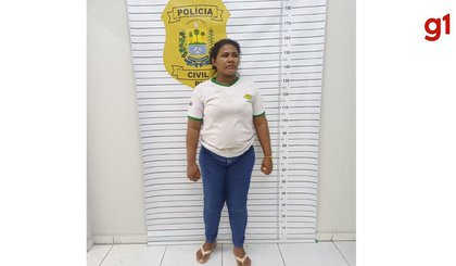 Mulher é presa após agredir namorado, invadir casa de sogro e quebrar móveis no Piauí (Foto: Reprodução)