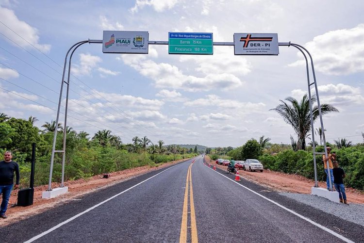 Nova rodovia encurta trajeto entre Barras e Miguel Alves em 38 km.