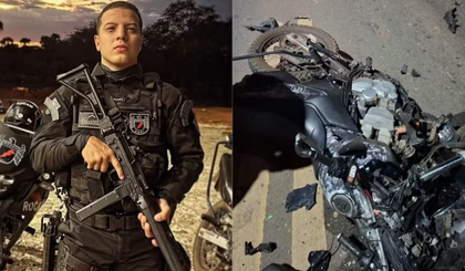 PM morre após sofrer acidente de moto em Picos. (Foto: Reprodução/Redes sociais)