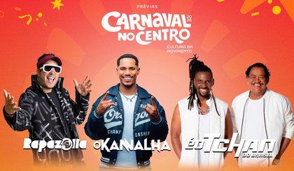 Prévias de Carnaval no Centro de Teresina mantêm ritmo com Rapazolla, O Kanalha e É O Tchan. (Foto: Divulgação/Governo do Piauí) Prévias de Carnaval no Centro de Teresina mantêm ritmo com Rapazolla, O Kanalha e É O Tchan. (Foto: Divulgação/Governo do Piauí)