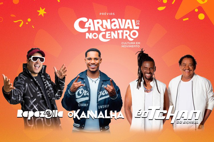 Prévias de Carnaval no Centro de Teresina mantêm ritmo com Rapazolla, O Kanalha e É O Tchan.