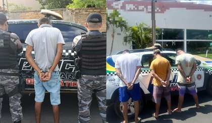 Suspeitos de homicídio contra mulher em bar no Piauí são presos. (Foto: Reprodução/SSP-PI) Suspeitos de homicídio contra mulher em bar no Piauí são presos. (Foto: Reprodução/SSP-PI)