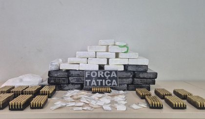 Adolescente de 15 anos é apreendido com quase 750 munições em mala na BR-020 no Piauí (Foto: Reprodução/Polícia Militar)
