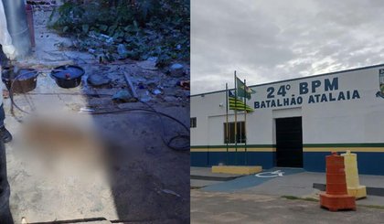 Cachorro morto é achado acorrentado em casa no litoral do Piauí (Foto: Reprodução/PMPI) Cachorro morto é achado acorrentado em casa no litoral do Piauí (Foto: Reprodução/PMPI)