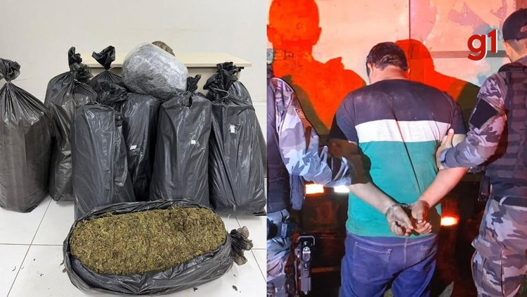 Caminhoneiro detido com 121 kg de maconha no Piauí.