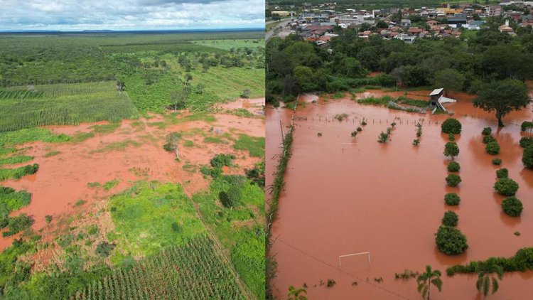 Chuvas intensas causam estragos em Floriano e mais cidades do Piauí.