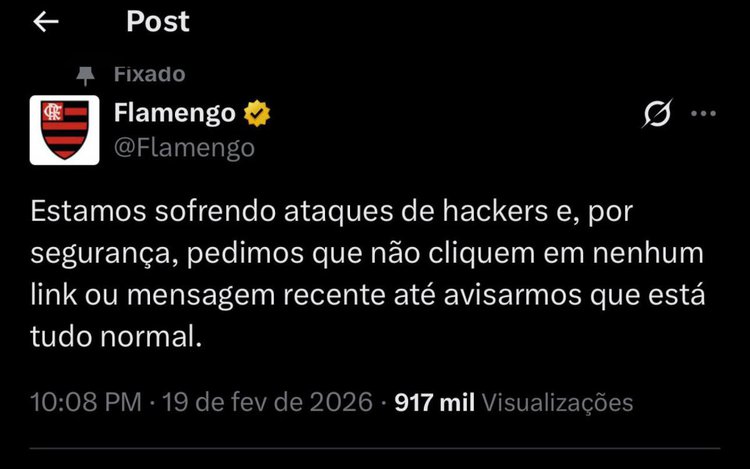 Flamengo se manifesta sobre invasão hacker