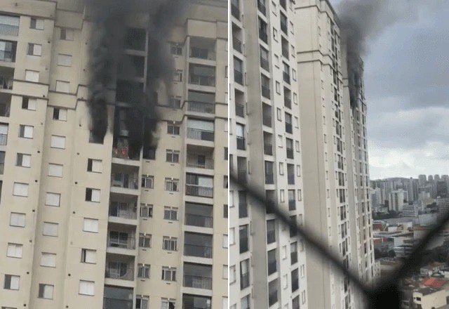 Homem morre em incêndio em prédio de São Bernardo; causas ainda são investigadas.