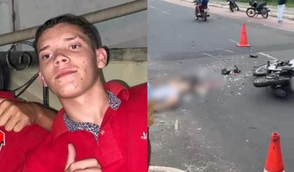 Motociclista dirigindo em alta velocidade colide com picape e morre em Floriano (Foto: Reprodução) Motociclista dirigindo em alta velocidade colide com picape e morre em Floriano (Foto: Reprodução)