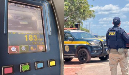 Motorista é flagrado a 183 km/h na BR-343 e pode perder CNH. (Foto: Reprodução)