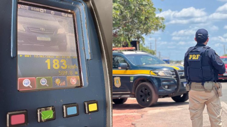 Motorista é flagrado a 183 km/h na BR-343 e pode perder CNH.