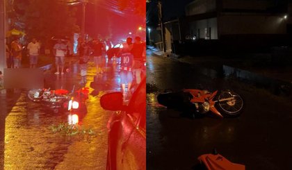 Mulher pilotando moto colide em poste e m.orre no interior do Piauí (Foto: Piauí 365/Polícia Militar) Mulher pilotando moto colide em poste e m.orre no interior do Piauí (Foto: Piauí 365/Polícia Militar)