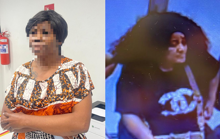 Presa em Piripiri, foi levada à PF; outra suspeita fugiu da agência da Caixa.