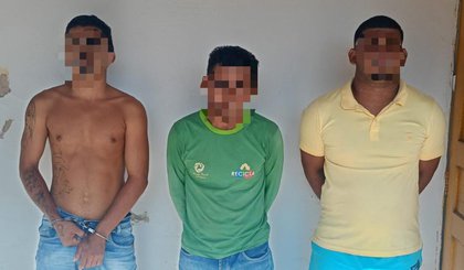 Três suspeitos de matar pescador são presos em José de Freitas. (Foto: Polícia Civil) Três suspeitos de matar pescador são presos em José de Freitas. (Foto: Polícia Civil)