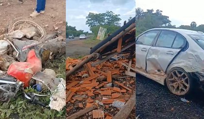 Vendedora morre atropelada nas margens da BR-343 enquanto vendia produtos. (Foto: Montagem g1) Vendedora morre atropelada nas margens da BR-343 enquanto vendia produtos. (Foto: Montagem g1)