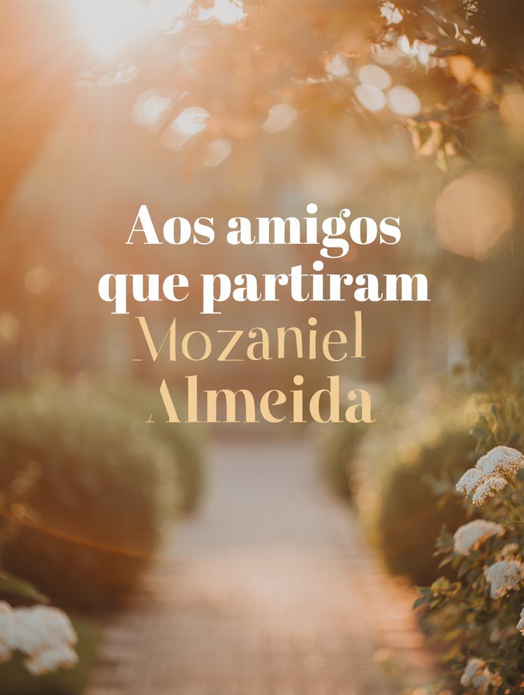Aos amigos que partiram.