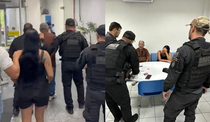 Casal é preso ao tentar sacar R$ 200 mil com documentos falsos em banco de Teresina (Foto: Reprodução/Polícia Civil) Casal é preso ao tentar sacar R$ 200 mil com documentos falsos em banco de Teresina (Foto: Reprodução/Polícia Civil)
