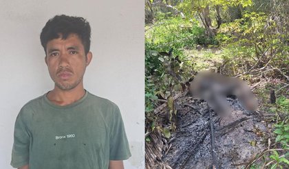 Corpo é encontrado carbonizado perto de cemitério no Piauí. (Foto: Reprodução/PM-PI)