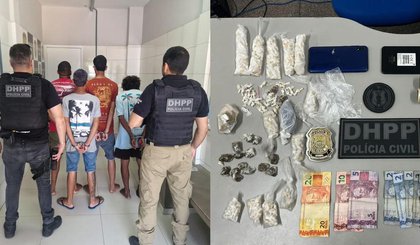 Homem é preso por homicídio enquanto vendia drogas em Teresina. (Foto: Reprodução) Homem é preso por homicídio enquanto vendia drogas em Teresina. (Foto: Reprodução)