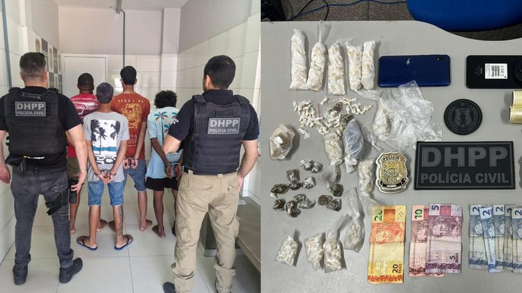 Homem é preso por homicídio enquanto vendia drogas em Teresina.