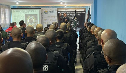 Policiais penais de quatro estados iniciam Curso de Intervenção Tática no Piauí. (Foto: Ascom Sejus) Policiais penais de quatro estados iniciam Curso de Intervenção Tática no Piauí. (Foto: Ascom Sejus)