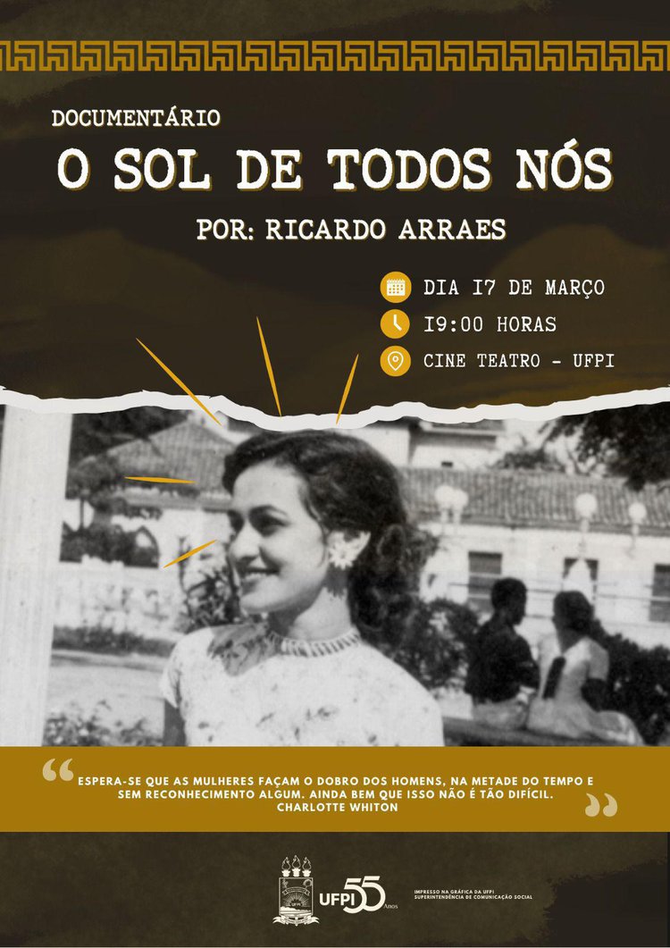 UFPI exibe documentário sobre trajetórias de mulheres piauienses no Cine Teatro