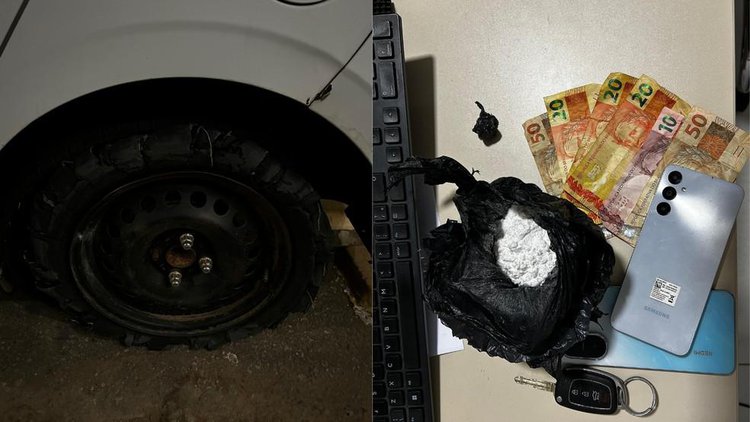 Casal é detido no PI após perseguição policial e apreensão de drogas.
