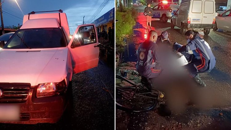 Ciclista morre após colisão com furgão em Teresina.