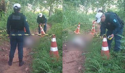 Corpo é encontrado em mata próxima a estrada em Teresina. (Foto: Reprodução/Redes Sociais) Corpo é encontrado em mata próxima a estrada em Teresina. (Foto: Reprodução/Redes Sociais)