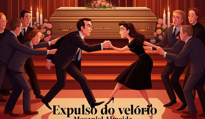 Expulsos do velório (Foto: Gerado por IA)