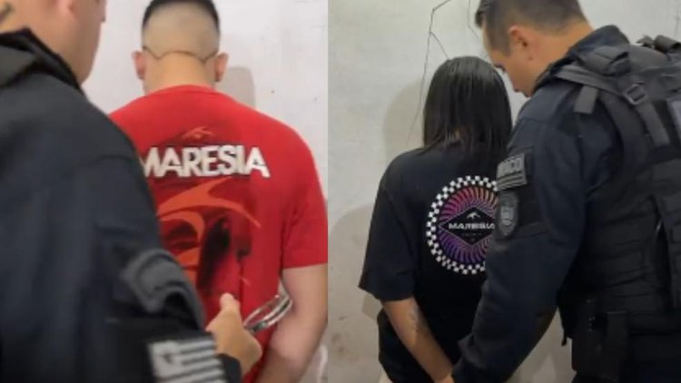 Jovem e namorada presos por sequestro e roubo contra motoristas em Teresina.