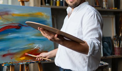 O pintor (Foto: Gerado por IA)