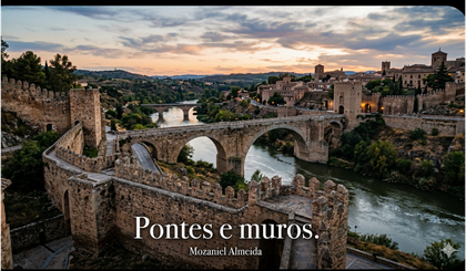 Pontes e muros (Foto: Gerado por IA)