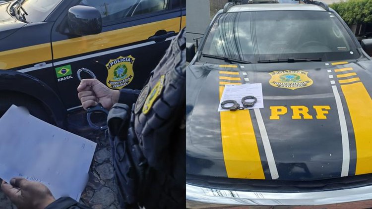 PRF prende suspeito de homicídio na BR-316, em Picos.