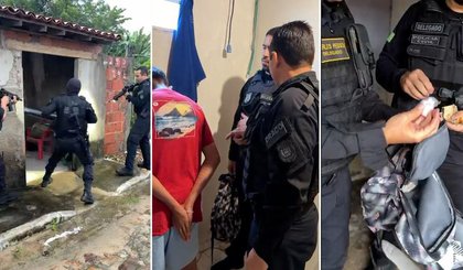 Sete traficantes são presos durante operação policial em Parnaíba. (Foto: Divulgação/SSP-PI) Sete traficantes são presos durante operação policial em Parnaíba. (Foto: Divulgação/SSP-PI)