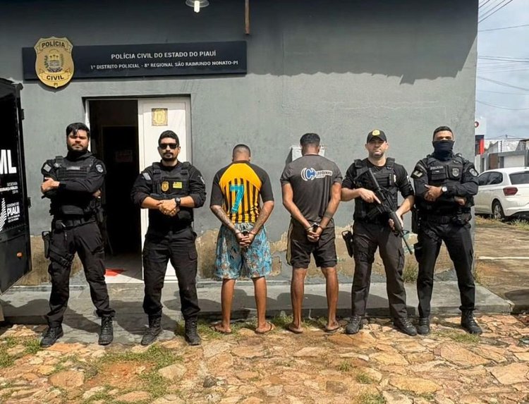 Suspeitos de roubo violento a idosa de 73 anos são presos no PI.