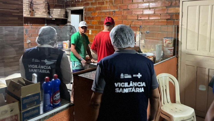 Vigilância Sanitária de Floriano inspeciona pizzarias e reforça orientações sobre segurança alimentar.