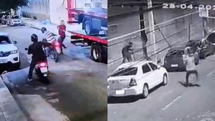 Vítima reage a assalto em Teresina, mata um dos criminosos e deixa outro ferido.
