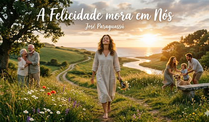A Felicidade mora em Nós (Foto: Gerado por IA) A Felicidade mora em Nós (Foto: Gerado por IA)
