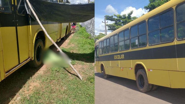 Acidente com ônibus escolar deixa mulher morta no Piauí.