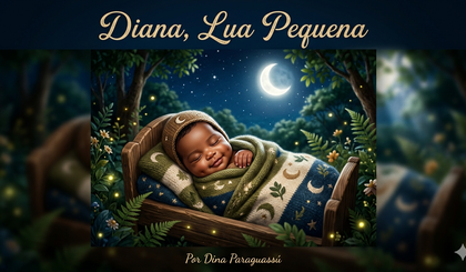 Diana, Lua Pequena (Foto: Gerado por IA) Diana, Lua Pequena (Foto: Gerado por IA)