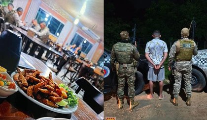 Fugitivo é preso no PI ao publicar foto de policiais em grupo criminoso. (Foto: Reprodução/BEPI) Fugitivo é preso no PI ao publicar foto de policiais em grupo criminoso. (Foto: Reprodução/BEPI)