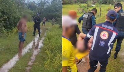 Homem tem surto psicótico e ameaça familiares com facão em José de Freitas. (Foto: Reprodução/Polícia Militar) Homem tem surto psicótico e ameaça familiares com facão em José de Freitas. (Foto: Reprodução/Polícia Militar)